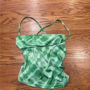 SHEIN Green Tie-Dye Camisole